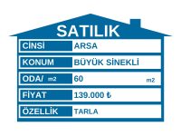 Büyük Sinekli Köyün Hemen Dibinde 60 m2 Telefon Parasına