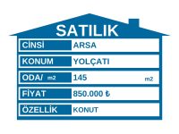 Yolçatı Köyiçinde Arsa Vasıflı 145 m2